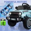 12V Kids Ride on Car Truck with Parent Remote Control, Electric Toy Vehicle for Boys Girls, All Terrain Outdoor Play with Spring Suspension, LED Lights & Music Player view 3
