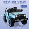 12V Kids Ride on Car Truck with Parent Remote Control, Electric Toy Vehicle for Boys Girls, All Terrain Outdoor Play with Spring Suspension, LED Lights & Music Player view 4