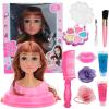 CCYLEZ Fun Doll Head Styling Kit Safe Plastic Makeup Hair Salon Set for Girls Learning and Growth (CCYLEZywh9ekztgv-200709ZB01-6) view 1
