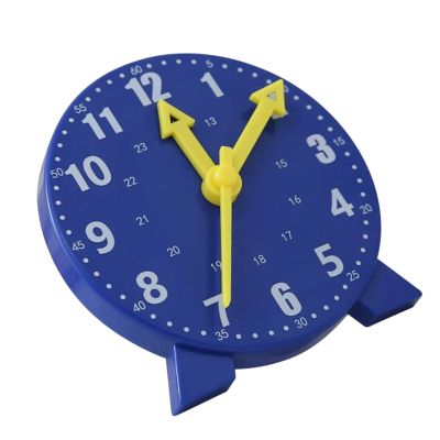 Ymiko for Kids Educational Time Teaching Tool for Students, Interactive Time Telling Toy for Children, Cognitive Skill Development (Blue)