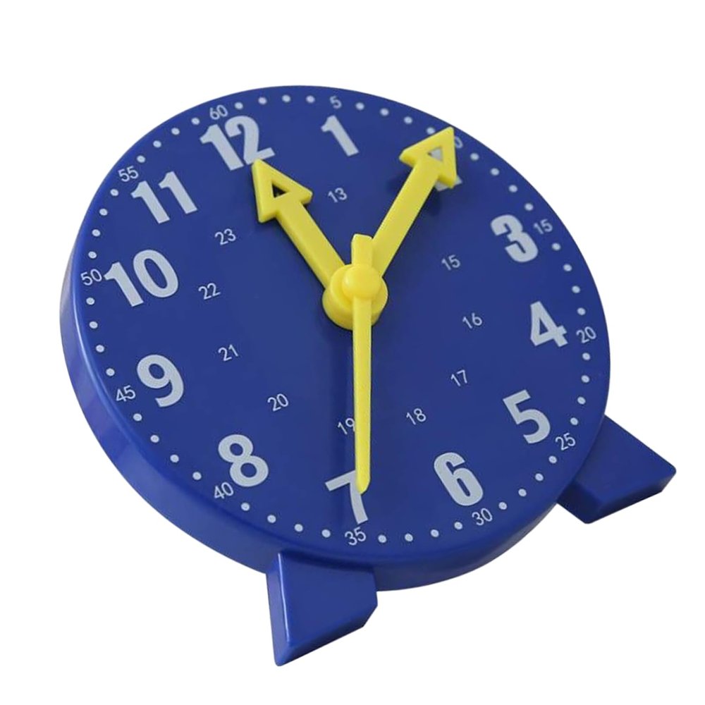 Ymiko for Kids Educational Time Teaching Tool for Students, Interactive Time Telling Toy for Children, Cognitive Skill Development (Blue)