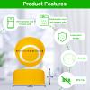10PCS Baby Bottle Caps for Dr Brown Narrow Bottles, Travel Bottle Lids Replacement for Narrow-Neck Bottle, Tight and Leak-Proof, Yellow view 4