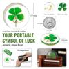 ANH3KT Real Four Leaf Clover Resin Charm with Light-Reflecting Good Luck Gifts Pocket Token, Preserved, 1.25 Gift for Good Fortune, Lucky Charm Clover for Family view 3