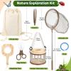 GAGAKU Kids Bug Catching Kit with Backpack - 8 in 1 Outdoor Explorer Set with Net, Wooden Box & Magnifying Glass, STEM Science Educational Toys Gifts for Boys Girls Ages 4-12 view 2