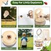 GAGAKU Kids Bug Catching Kit with Backpack - 8 in 1 Outdoor Explorer Set with Net, Wooden Box & Magnifying Glass, STEM Science Educational Toys Gifts for Boys Girls Ages 4-12 view 3