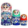 Russian Nesting Dolls - 7 Pieces Wooden Table Decor, Decorative Stacking Dolls with Daisy Pattern for Kids, Teens and Adults | Collectors Students Lovers of the ar view 1
