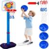 Toddler Basketball Hoop Set,Adjustable Kids Basketball Goal with 3 Balls & 2 nets & Pump,Indoor Outdoor Poolside Mini Hoop Toy for Boys Girls Ages 1-6 Birthday view 1
