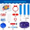 Toddler Basketball Hoop Set,Adjustable Kids Basketball Goal with 3 Balls & 2 nets & Pump,Indoor Outdoor Poolside Mini Hoop Toy for Boys Girls Ages 1-6 Birthday view 2