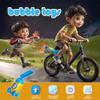 Bubble Blower Gun for Kids Bike, Rechargeable Bubble Maker with Red Light & Bike Clip, Non-Stop Bubbles Outdoor Toy for Boys Girls, Ages 3+, Bubble Solution Included view 3