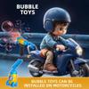 Bubble Blower Gun for Kids Bike, Rechargeable Bubble Maker with Red Light & Bike Clip, Non-Stop Bubbles Outdoor Toy for Boys Girls, Ages 3+, Bubble Solution Included view 4