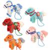 2026 Year of The Horse Chinese New Year Ornaments,5Pcs Chinese Zodiac Horse Pendant Statues Plush Toy Chine-se New Yea-r Mascot Figurine Stuffed Animal Hanging Ornament for Spring Festival Home Decor view 1