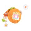 BUBBLELOGUS Strawberry Bubble Protective Case for Tamagotchi Paradise, Soft TPU Silicone Cover with Holographic Faceplate, Flower Shaped Zoom Dial Cap & Charms Set, Anti-Scratch & Waterproof (Orange) view 1
