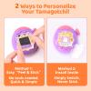 BUBBLELOGUS Strawberry Bubble Protective Case for Tamagotchi Paradise, Soft TPU Silicone Cover with Holographic Faceplate, Flower Shaped Zoom Dial Cap & Charms Set, Anti-Scratch & Waterproof (Orange) view 3