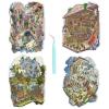 DIY 3D Sticker Scene Therapy for Adult and Kid 4 Set DIY 3D House Sticker Stress Relief Featuring Four Art Scene Theme (Style 1) view 1