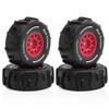 1/16 Mini Mojave GROM Sand Tire Water Tire for Arrma RC Car Upgrade Parts,72mm Short Course Truck Sand Tire 4pcs/Set (Red) view 2
