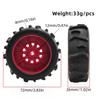 1/16 Mini Mojave GROM Sand Tire Water Tire for Arrma RC Car Upgrade Parts,72mm Short Course Truck Sand Tire 4pcs/Set (Red) view 3