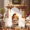 FunooFuno Ramadan Eid Mosque Decorations 59 x 54 Inch DIY Cardboard Mosque Castle for Home Ramadan Playhouse Corner Activities for Islamic Muslim Eid Mubarak Masjid Islamic Art Decor Learning Praying view 2