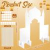 FunooFuno Ramadan Eid Mosque Decorations 59 x 54 Inch DIY Cardboard Mosque Castle for Home Ramadan Playhouse Corner Activities for Islamic Muslim Eid Mubarak Masjid Islamic Art Decor Learning Praying view 3