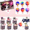 24 Pack Valentines Day Gift Cards Box with Slime, Galaxy Slime Balls Stress Relief Fidget Toy for Kids Party Favor, Classroom Exchange Prizes Gift Set, Valentine Party Favors for Kids Girls Boys view 3