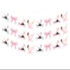 JOYMEMO 3 Pieces Pilates and Pink Bow Party Banners, Pink Pilates Theme Birthday Decorations for Girls Women, Sports Fitness Theme Photography Background Party Supplies for Birthday Baby Shower view 1