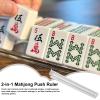 Acrylic Mahjong Racks  Tile Pushers, Family Entertainment Set, 4 Pieces Mah Jongg Trays, Clear Acrylic Construction, Durable Smooth, Easy Tile Handling | Great for Game Nights, Birthday Parti view 2
