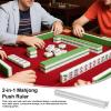 Acrylic Mahjong Racks  Tile Pushers, Family Entertainment Set, 4 Pieces Mah Jongg Trays, Clear Acrylic Construction, Durable Smooth, Easy Tile Handling | Great for Game Nights, Birthday Parti view 3