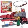 Goldlok Electric Train Set with Light & Sounds, 19 PCS Train Toys for Toddlers 3-5 & Kids 4-8, Locomotive, Passenger Car, 12 Tracks, Indoor Toy, Birthday for Boys and Girls view 1