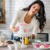 10PCS 7.5x20 cm Womens Day Cake Topper Rose Flower Cake Topper for 3.8 Goddess Festival Mother Day Party Decor view 3