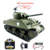 wheelfun Mato 100% Metal 1/16 Scale Army Green M4A3 Sherman BB Ver RTR RC Combating Tank 1230 Model Light Sound BB Shooting Hobby Grade Model for Ages 14+ view 2