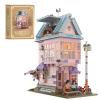 amireed House Building Block Sets for Adult with Light, 1432 PCS Cherry Blossom House Building Kit with 3 Story Home Decor, Japanese Modern House Model Birthday Gift for Adults Teens Girls view 1