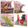 amireed House Building Block Sets for Adult with Light, 1432 PCS Cherry Blossom House Building Kit with 3 Story Home Decor, Japanese Modern House Model Birthday Gift for Adults Teens Girls view 2