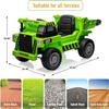 12V Ride-on Dump Truck for Kids with Parent Remote Control,Construction Vehicle w/Electric Dump Bed, Extra Shovel & Bluetooth Music, All-Terrain Toy Car for Outdoor Play view 2