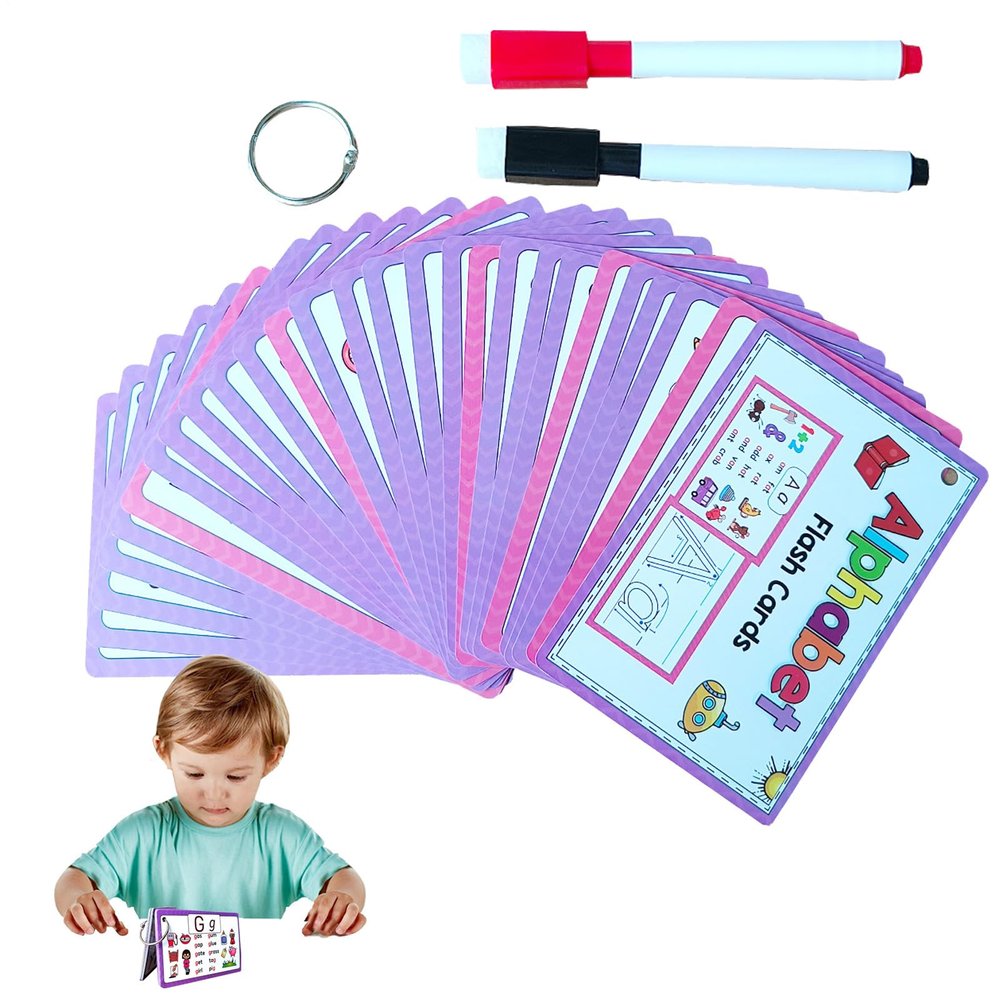 Alphabet Learning Cards Kids Modern Elegant Durable, Sleek, Premium, Early Flash Letter, Recognition Developmental Aged 3+, Multipurpose Everyday Utility | Kids Aged 3+ Compact High-Performance