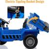 12V Ride-on Dump Truck for Kids with Parent Remote Control,Construction Vehicle w/Electric Dump Bed, Extra Shovel & Bluetooth Music, All-Terrain Toy Car for Outdoor Play view 4