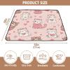 GOODOLD Valentine's Day Cats Baby Play Mat 50x50 Inch One-Piece Soft Crawling Mat Waterproof Playmat with Non-Slip Bottom for Babies, Toddlers, and Infants view 3
