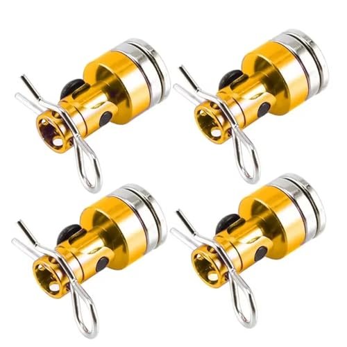 RC Crawlers Toys For TRX4 For HSP For Redcat 1/10 4pcs Stealth Body Post Mount Contact Shell Column Clips RC Drift Car(Yellow)