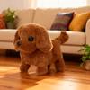 FIALAME Puppy Robot Realistic Dog, 2026 New Interactive Walking Plush Puppy Toy Dogs, Walking, Barking & Tail Wagging for Kids & Pet Lovers (Coffee) view 1