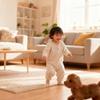 FIALAME Puppy Robot Realistic Dog, 2026 New Interactive Walking Plush Puppy Toy Dogs, Walking, Barking & Tail Wagging for Kids & Pet Lovers (Coffee) view 3