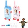 Video Walkie Talkies for Kids Pack of 2,Rechargeable Long Range Two Way Radios Toys with Wearable Clip for Boys Girls,Handheld Video Intercom Kids Walkies Talkies Toys Xmas New Year Gifts for 3+ (A) view 1