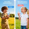 Video Walkie Talkies for Kids Pack of 2,Rechargeable Long Range Two Way Radios Toys with Wearable Clip for Boys Girls,Handheld Video Intercom Kids Walkies Talkies Toys Xmas New Year Gifts for 3+ (A) view 4