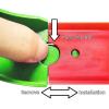 K TOMOTO Curved Track Pieces 180 Degree Banked Turn Compatible with Hot Wheels, Racetrack Connectors, 2 Packs (Green) view 3