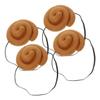 Abaodam 4pcs Funny Poop Hat Prank Prop Party Essential April Fool Day Supplies Cartoon Masquerade Cosplay Headwear for Boys Festive Costume view 1