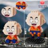 5 Dragon Figures Brick Mini Headz Building Toy, 2IN1 Sitting & Standing Model Cute Main Dinosaur Ball Z Characters Merch Figures Micro Blocks Set Ideal Gift for Fans, Adult, Teen 14+ (1025PCS) view 4
