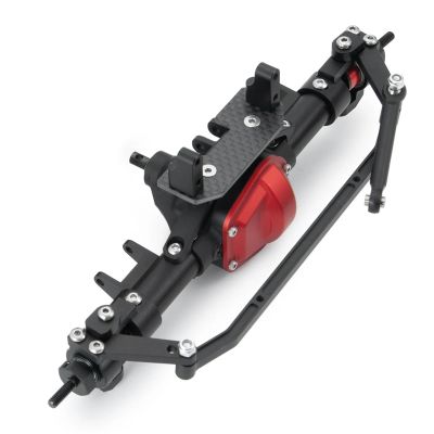 Aluminum Alloy Front Rear Axle Complete Portal Axle 1/10 RC Crawler Car for Axial SCX10 90047 for Wrangler Parts confident(Front Axle)