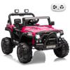 12V Ride On Car for Kids, Ride On Toy w/Parent Remote, Spring Suspension, Bluetooth, Music & Horn, LED Light, 4.1MPH Max Speed, 3 Speeds, Electric Car for Kids Toddlers Age 3-8, Rose Pink view 1