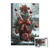 Potted Christmas Tree 1000 Pieces Puzzle for Adults, Educational Intellectual Jigsaw Puzzle, Christmas Fantasy Puzzles for Adults Fun Game 20 * 28.8 Inch view 3