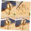 BESPORTBLE Rotating Small Brass Globe with Base Compact Desktop Globe Decoration for Home Office Classroom Tabletop Ornament with Fine Texture and Stable Stand view 2