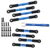 7075 Aluminum Toe Link & Push Rod Set for 1/16 Slash RC Truck Upgrade Part,Replace#7038#7018 (Blue) view 3