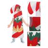 Freebily Kids Christmas Gold Ribbon Gift Box Cosplay Costume, Boys Girls Christmas Surprise Box Dress Up Outfit Candy Cane B One Size view 4