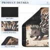 Hedgehog Tree Art Brown 2 Pack Strap pad, Stop seat Belt Cutting into Neck, seat Belt Cover pad Cute for Sedan view 4